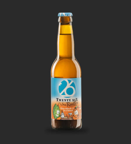 bouteille de radler blanche 26 et abricot iris produite par l'entreprise swiss craft drinks sa