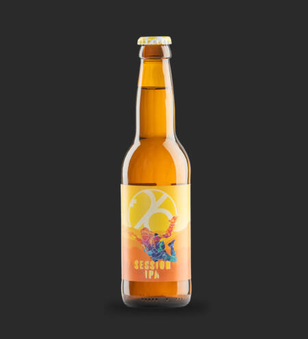 bouteille de la bière session ipa 26 produite par l'entreprise swiss craft drinks sa