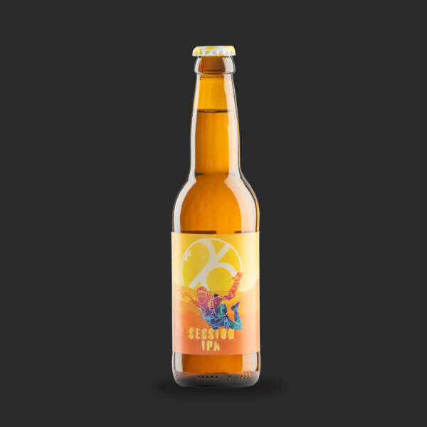 bouteille de la bière session ipa 26 produite par l'entreprise swiss craft drinks sa